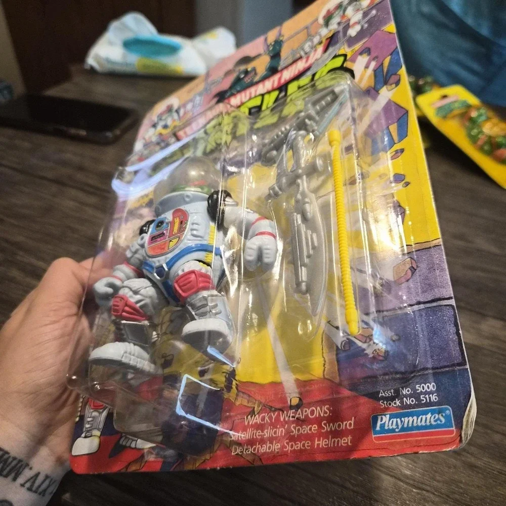 Rare 1990 TMNT Raph the Space Cadet MOC Vintage Playmates Teenage Mutant...